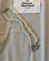 Naszyjnik ze srebrnymi perłami Vivienne Westwood