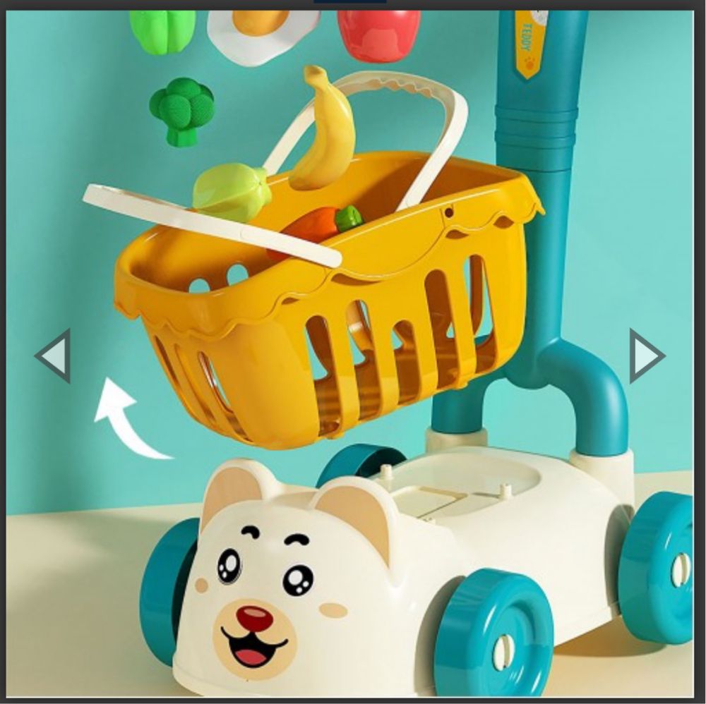 Wózek na zakupy Little Bear Shopping Trolley marki QiYiLe