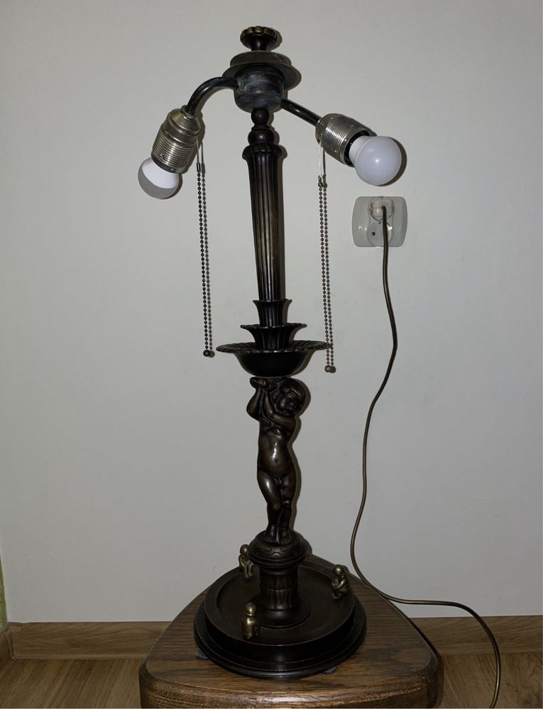 Podstawa mosiężna lampa witrazowa tiffany antyk