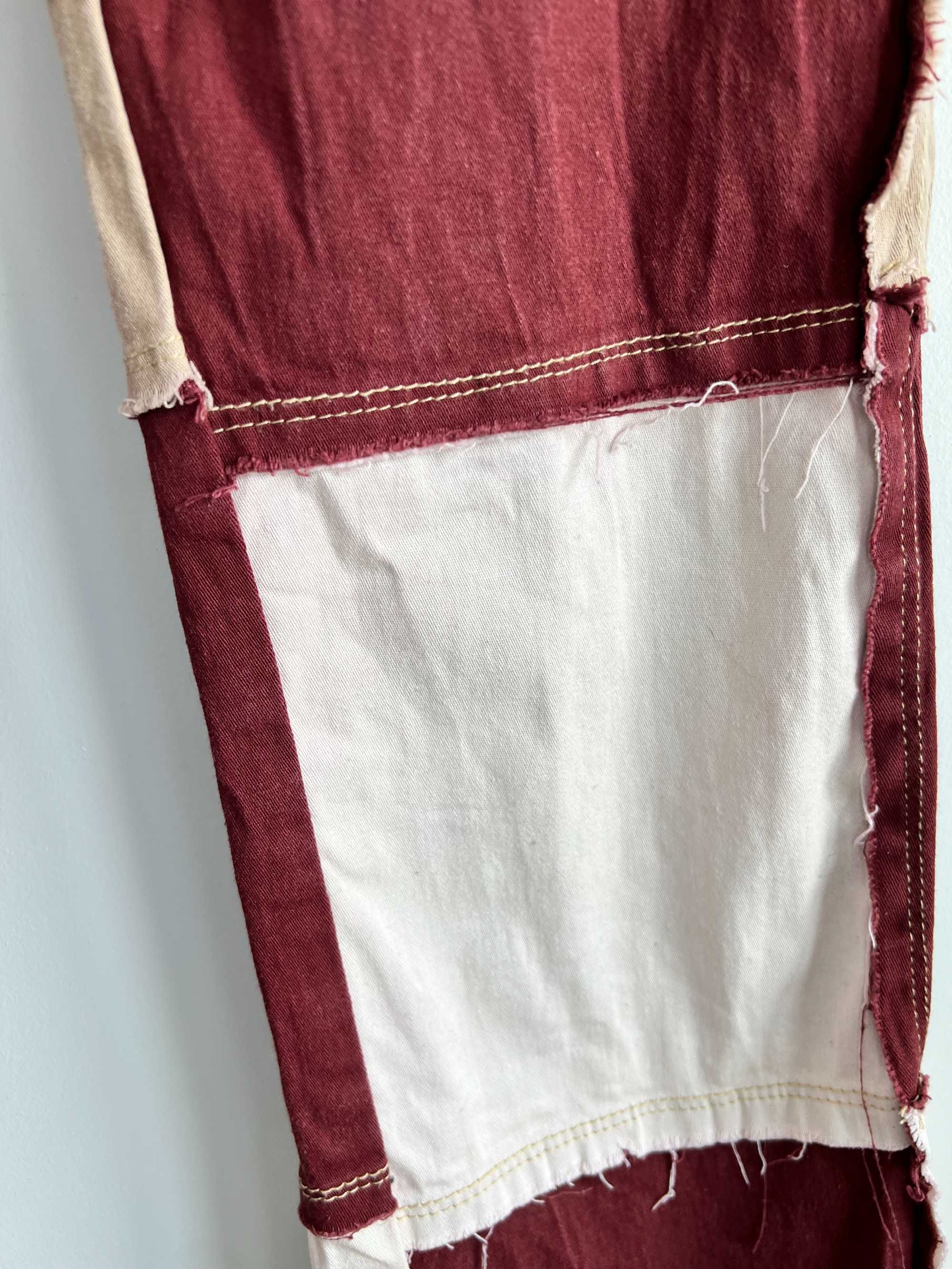 Patchwork kowbojskie spodnie damskie bawełniane boho festiwal XS