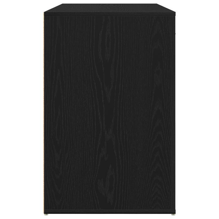 Biurko Vidaxl Czarny Dąb 100X49X75 Cm Z Materiału Drewnopochodnego