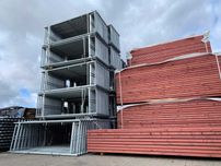 Rusztowanie fasadowe elewacyjne typ Plettac 8,5x20m 170m2 NOWE