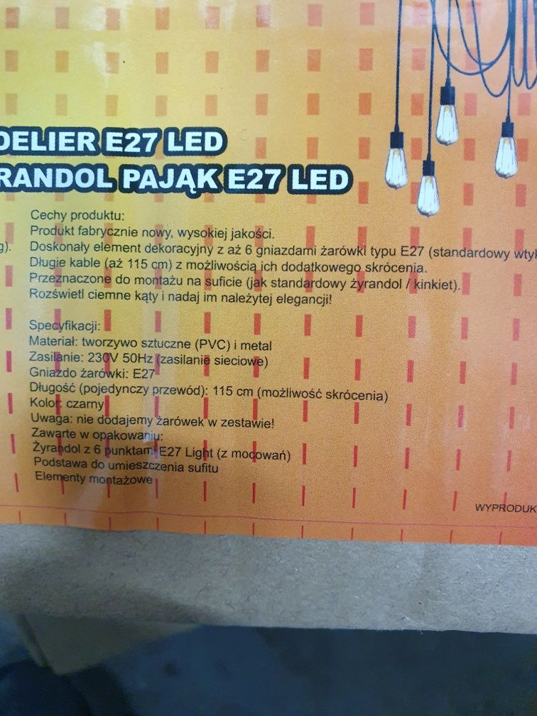 Lampa Pająk  8 lub 10