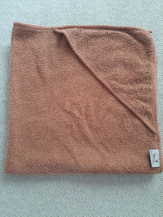 Ręcznik koperta niemowlęcy Timboo – 68x68 cm, brązowy