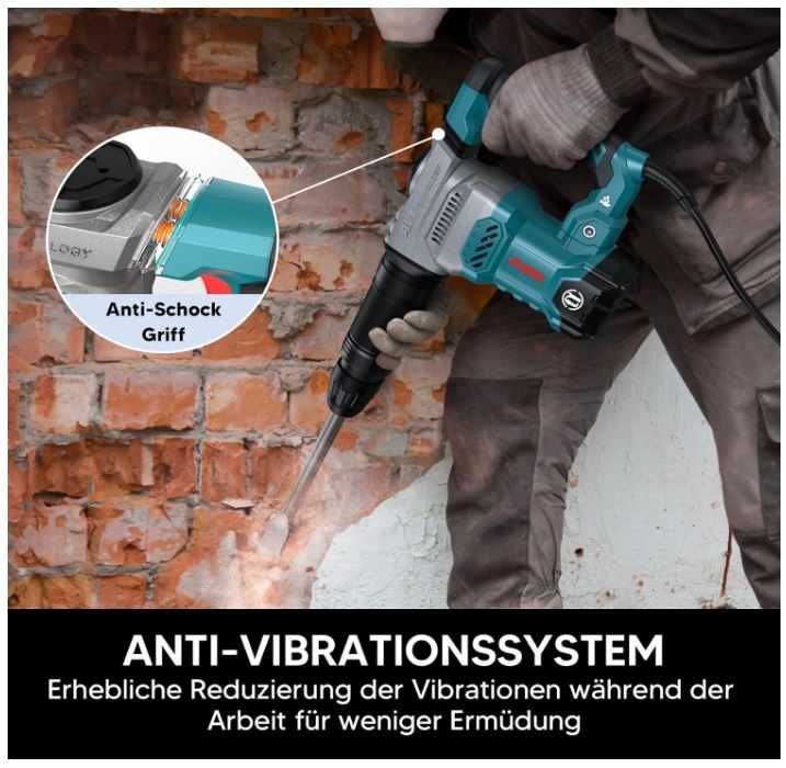 Młot wyburzeniowy SDS-Max ENEACRO 1300W + akcesoria