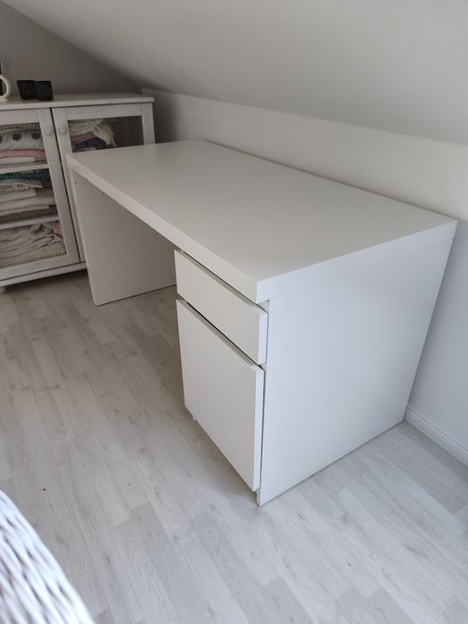 Biurko szkolne białe Ikea