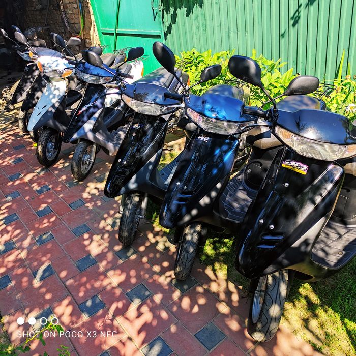 Скутера з контейнера без пробігу по Україні Honda Suzuki Yamaha