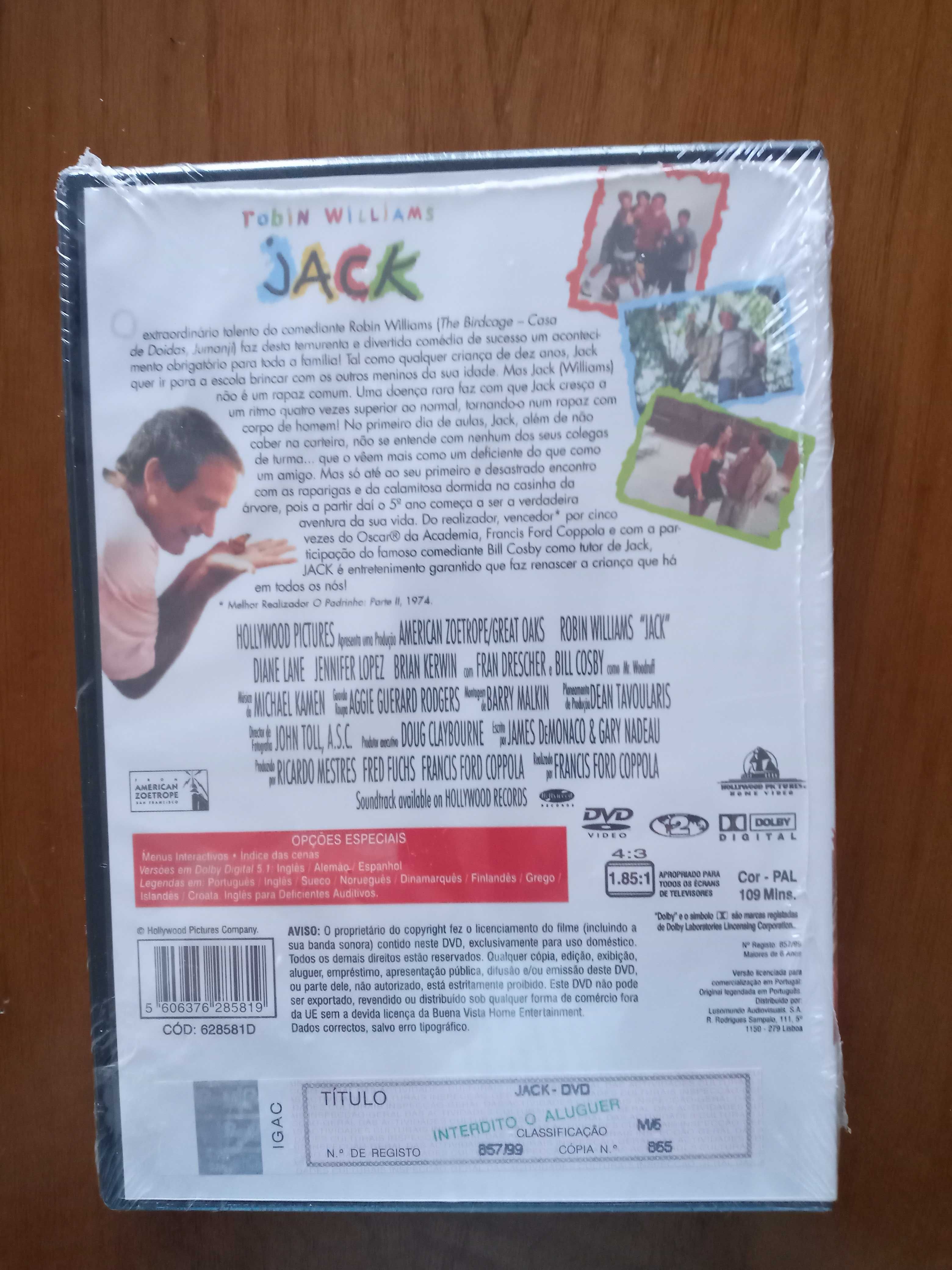 filme dvd original - jack - novo selado