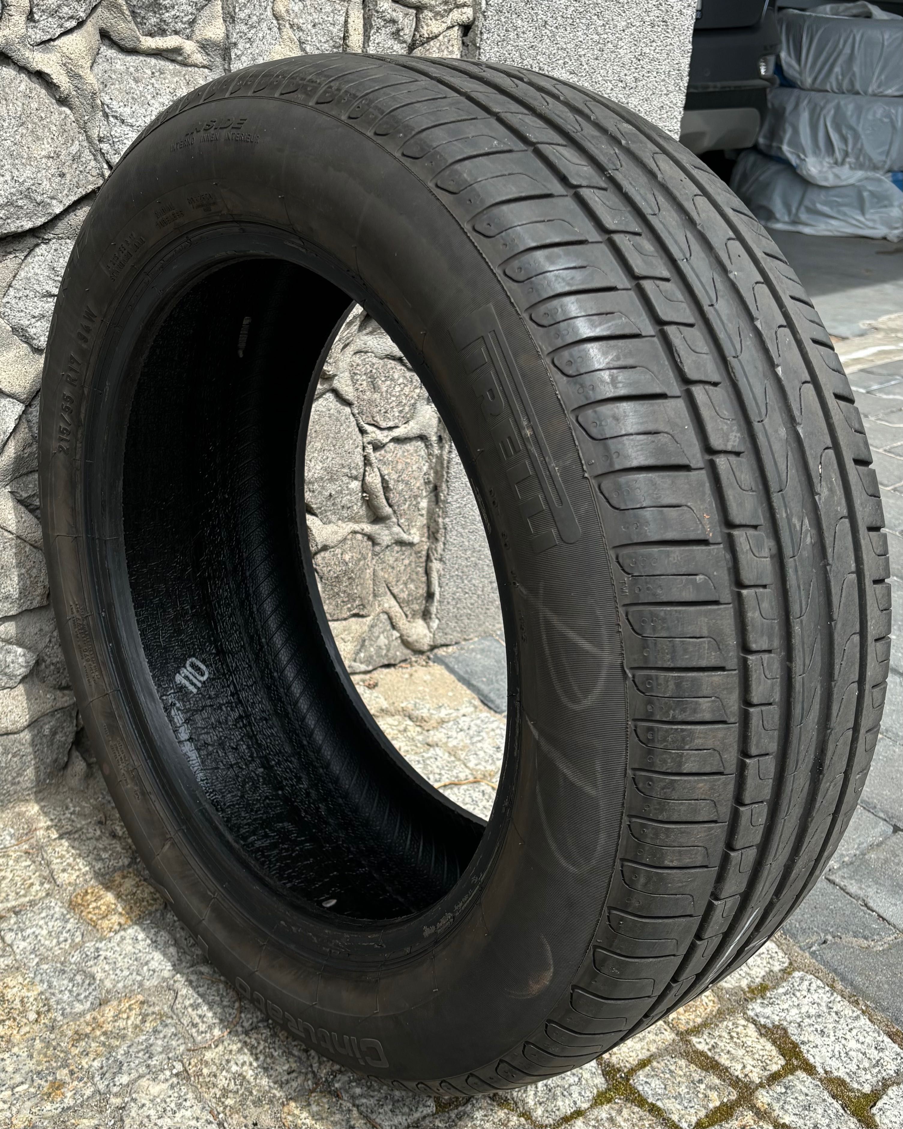 Sprzedam używane opony letnie 215/55/R17 PIRELLI Cinturato P7