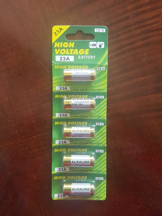 2 x 5 Pilhas 23A 12V - L1028, VA23GA, MS21/MN21