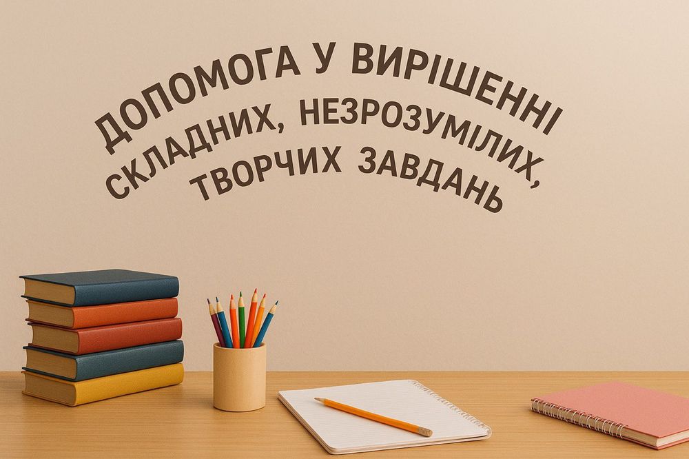 Онлайн - допомога у вирішенні незрозумілих  та творчих завдань