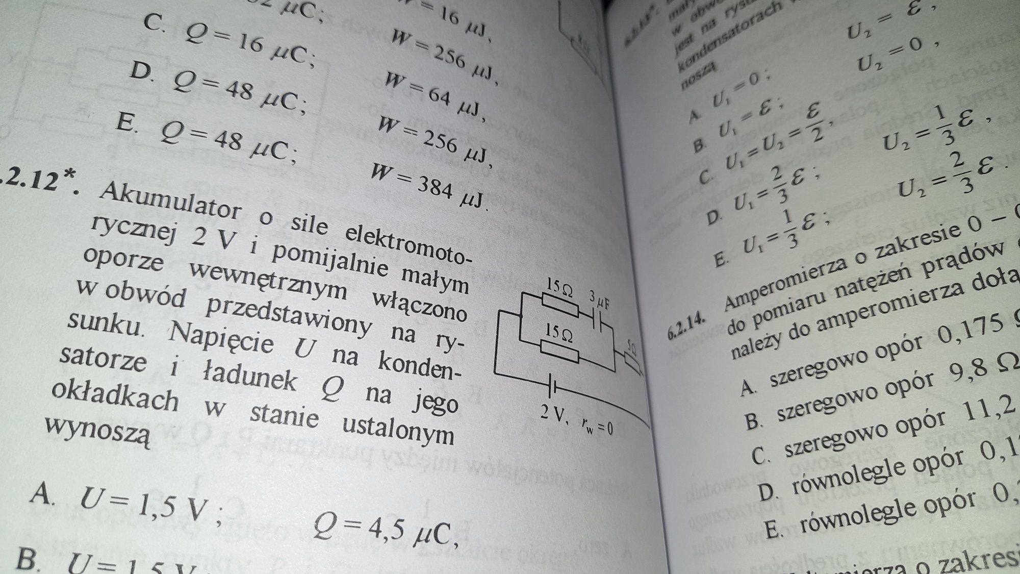 Zbiór  pytań i zadań testowych z fizyki