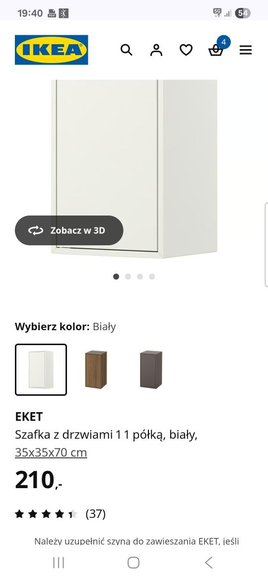 Szafka eket z półka