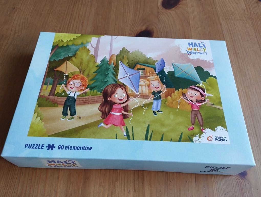 Puzzle 60 elementów mali odkrywcy nowe