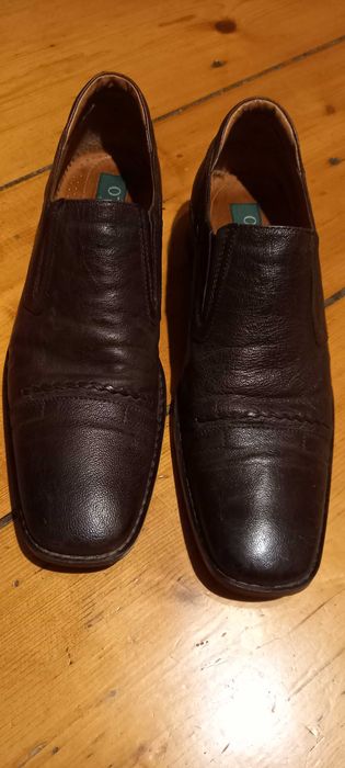 Buty pantofle męskie skórzane brązowe OTTIMO 41