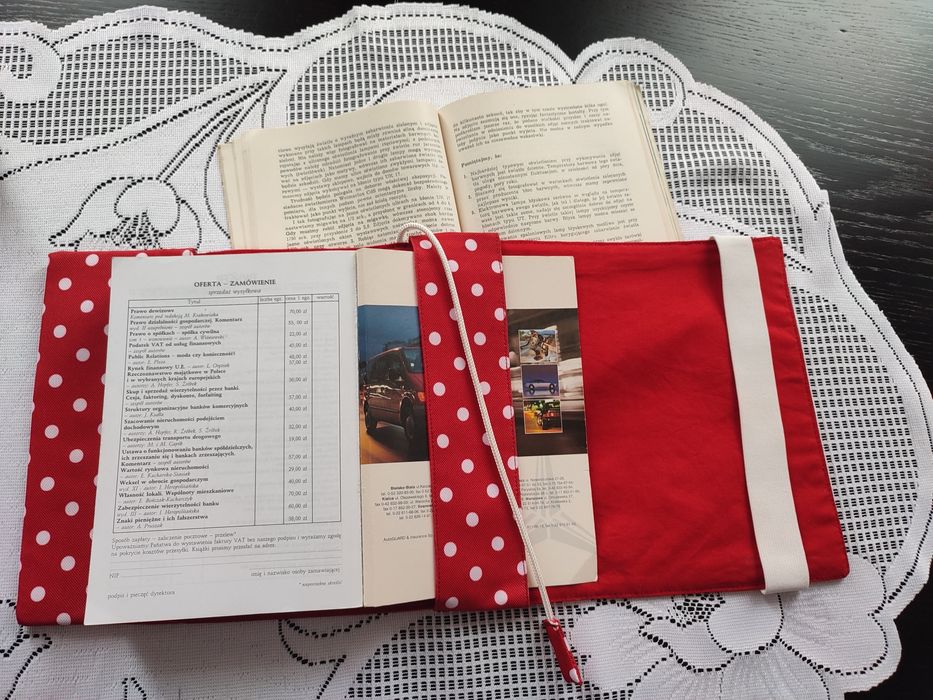 Otulacz,etui na książkę, kalendarz, notatnik.