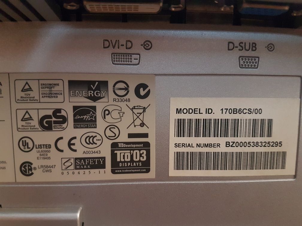 Monitor Philips 17 cali