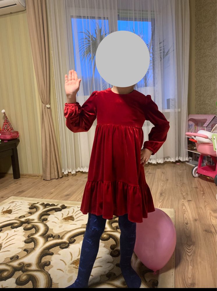 Плаття для дівчинки вілюр 116 см