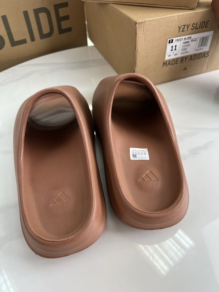 Тапочки Adidas Yeezy Slide Flax Brown