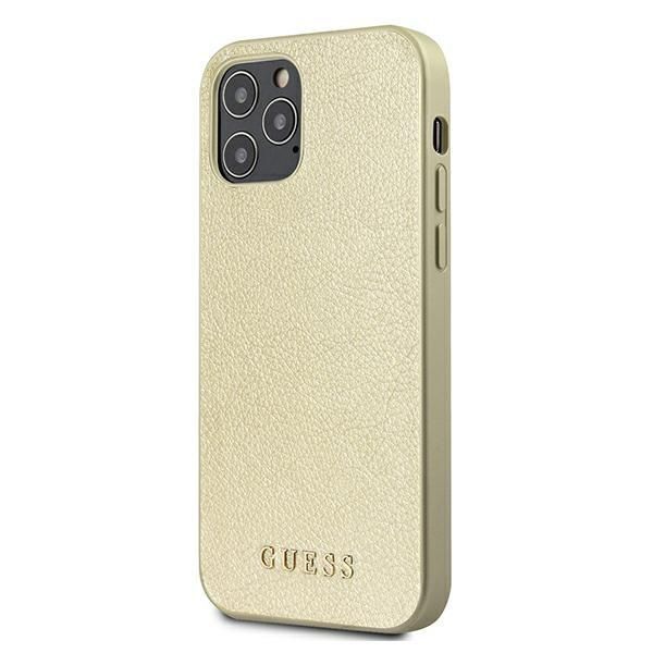 Guess Guhcp12Liglgo Etui iPhone 12 Pro Max Złoty Iridescent