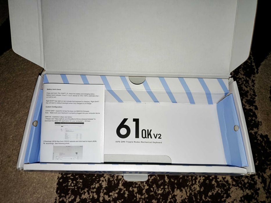 Ігрова клавіатура cidoo qk61 v2