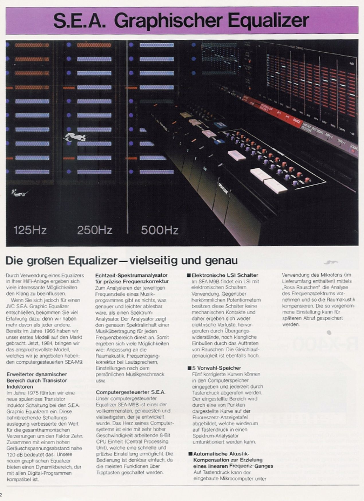 Korektor graficzny JVC SEA-33 Made in Japan