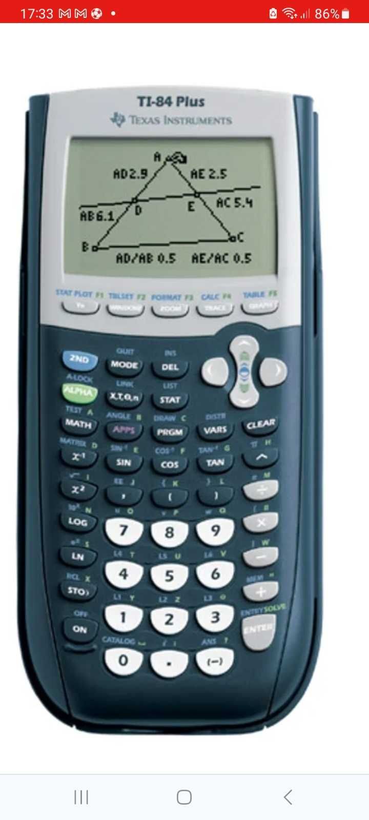 Excelente calculadora gráfica TI-84 Plus