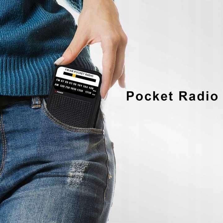 Radio przenośne mini AM/FM, nowe, gwarancja