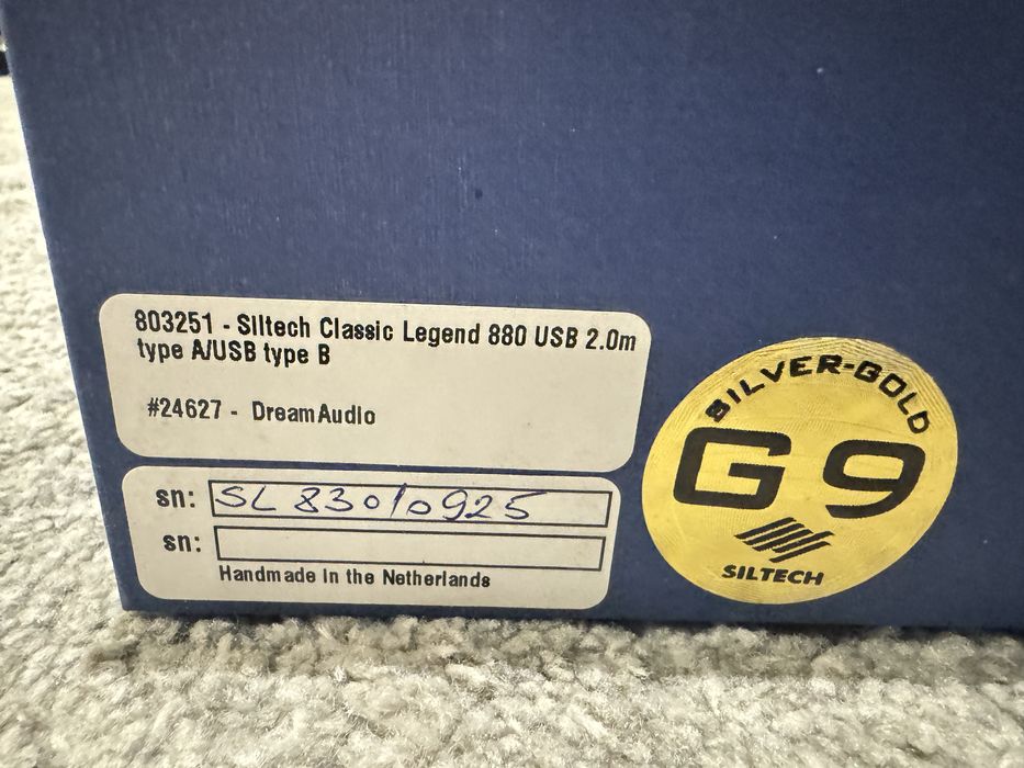 Cabo 2m USB - Siltech Classic Legend 880P