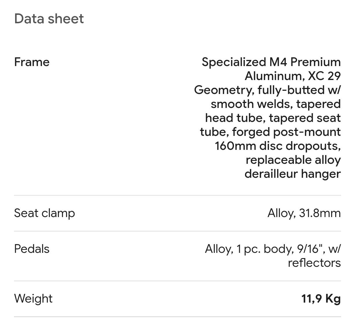 Specialized crave 29"