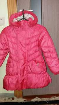 Курточки зимові, куртка курточка зимова для дівчат на 7-8 років 2 шт