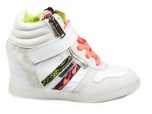 serafini manhattan 36 adidasy buty sportowe z wbudowaną koturną neon