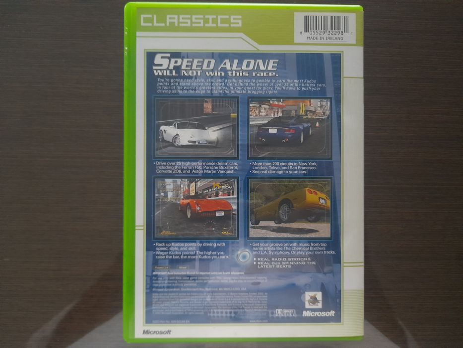 Project Gotham Racing (PGR) para a Xbox original