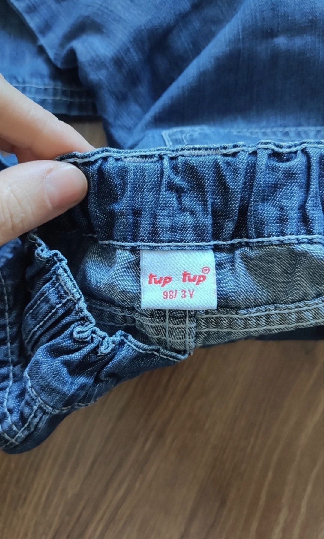 Spodnie chłopięce jeansowe tup tup 98
