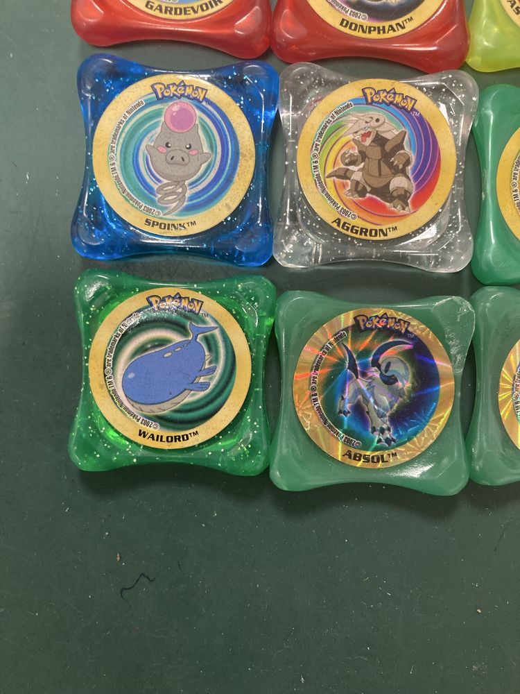 Brinquedo Conjunto 9 Tazos Waps Pokemon
