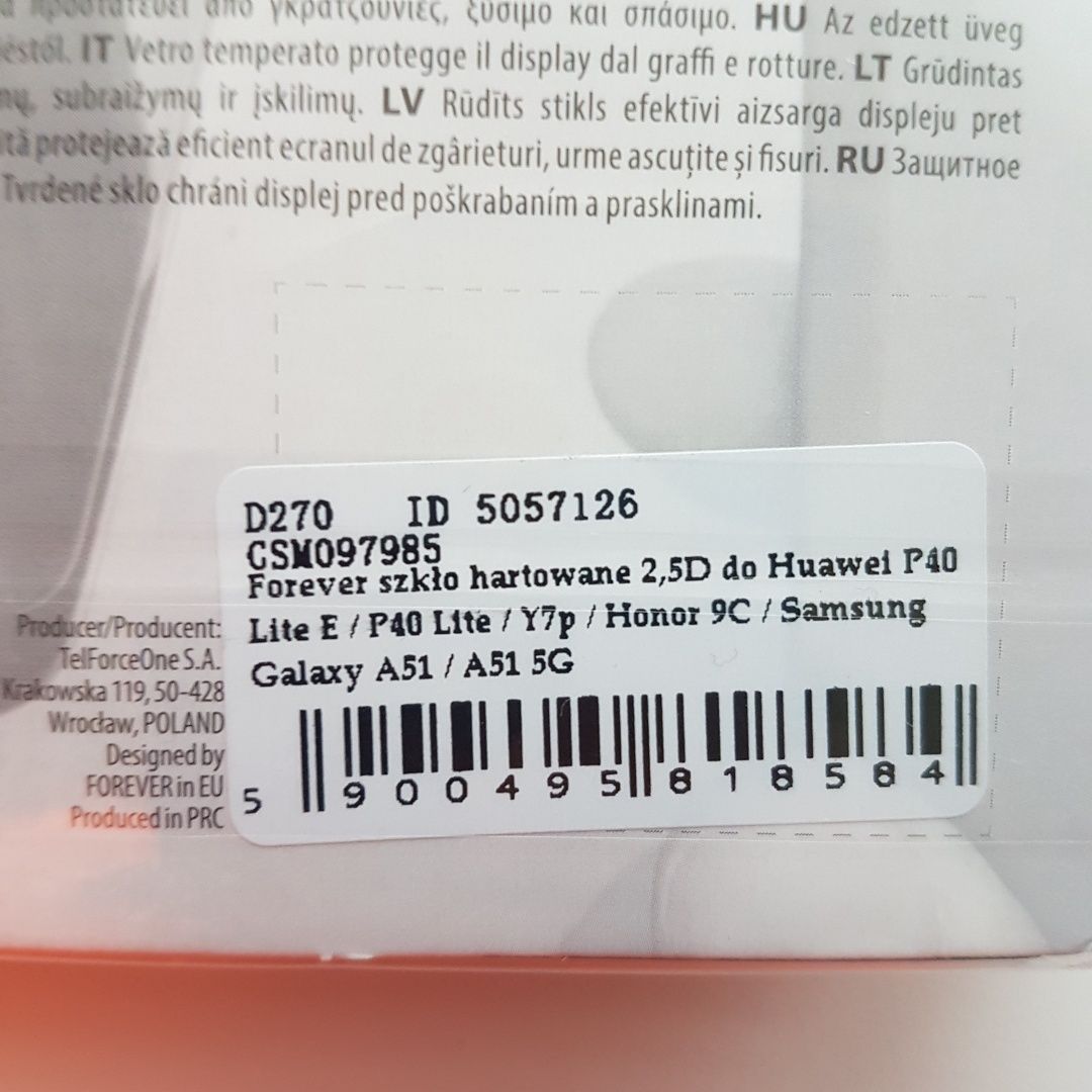 Do kolekcji - szkło szyba hartowane samsung a51 / a51g