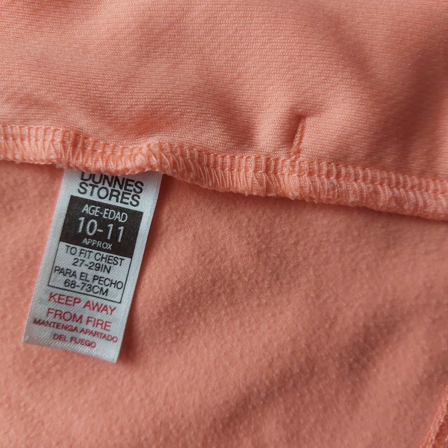 Bluza sportowa z kapturem zasuwana swetr rozmiar 134 140 pomarańczowa