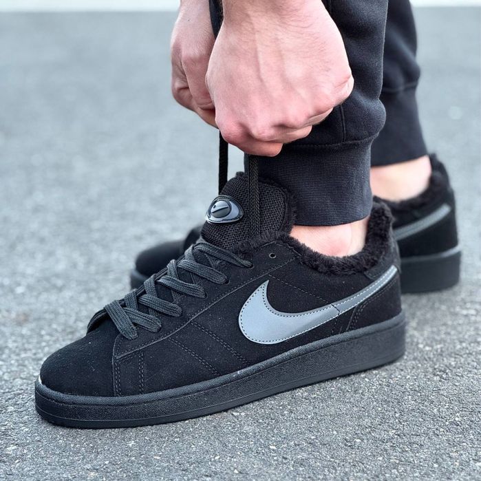 Чоловічі зимові кросівки на хутрі Nike (розміри 40-44)