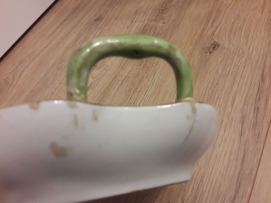 Talerz w kształcie liścia z porcelany HEREND