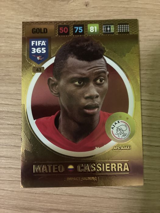 Karty pilkarskie Gold panini 365