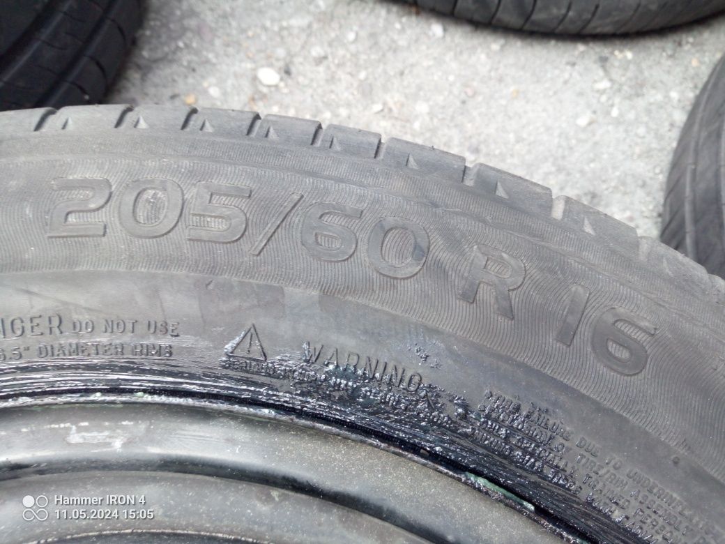 Koła Opel 16 5x105 opony letnie MIchelin 205 60