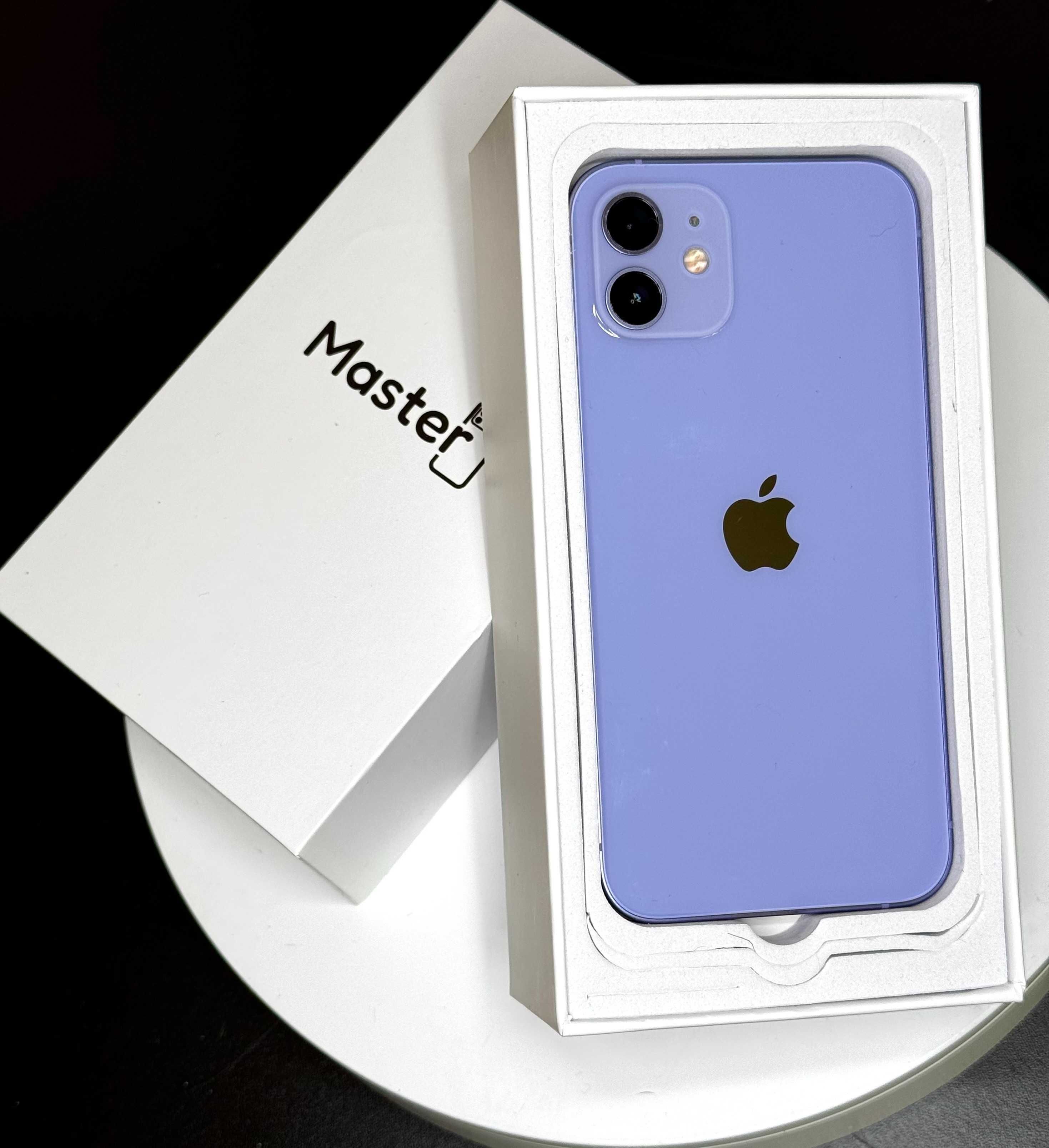 Apple iPhone 12 64GB Purple jak nowy 100% bat 6msc gwarancji