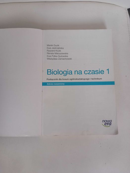 Biologia na czasie 1 podręcznik do liceum i technikum nowa era