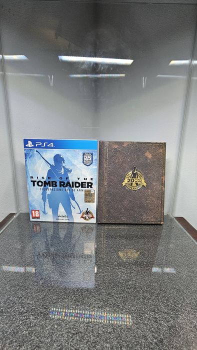 Rise of the Tomb Raider Edição especial Book 20th Anniversary PS4