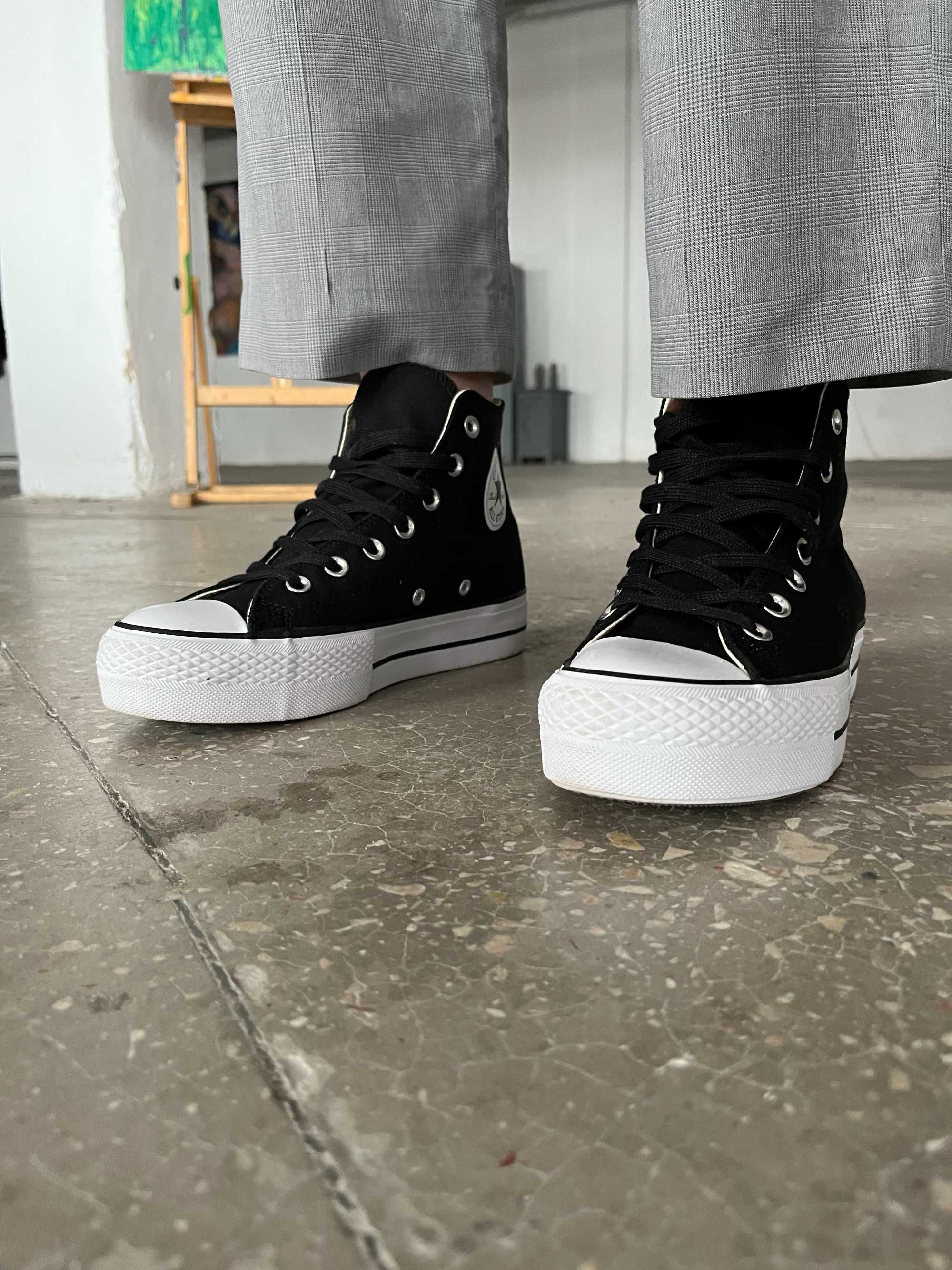 Кеди Converse Lift Hight Black 36-44 (Оплата при отриманні)