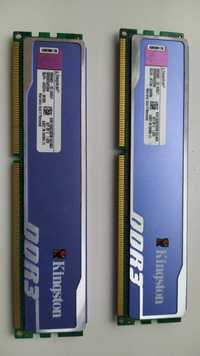 Модулі  оперативної памяті  Kingston DDR3 4Gb (2*2Gb) 1600MHz