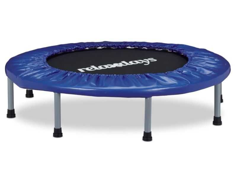 Складаний батут Relaxdays Fitness для приміщень ВxШxГ 22 x 95 x 95 см