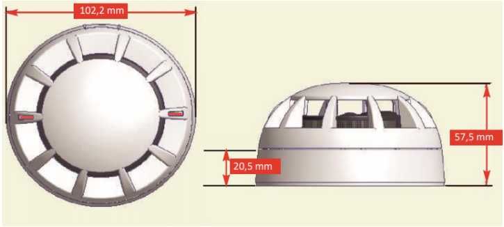 Czujka optyczna dymu Activ C4416, AFG C4416 AFG