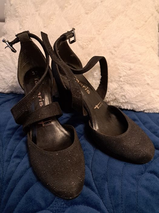 Buty Tamaris, błyszczące,  sylwester,  rozm. 37
