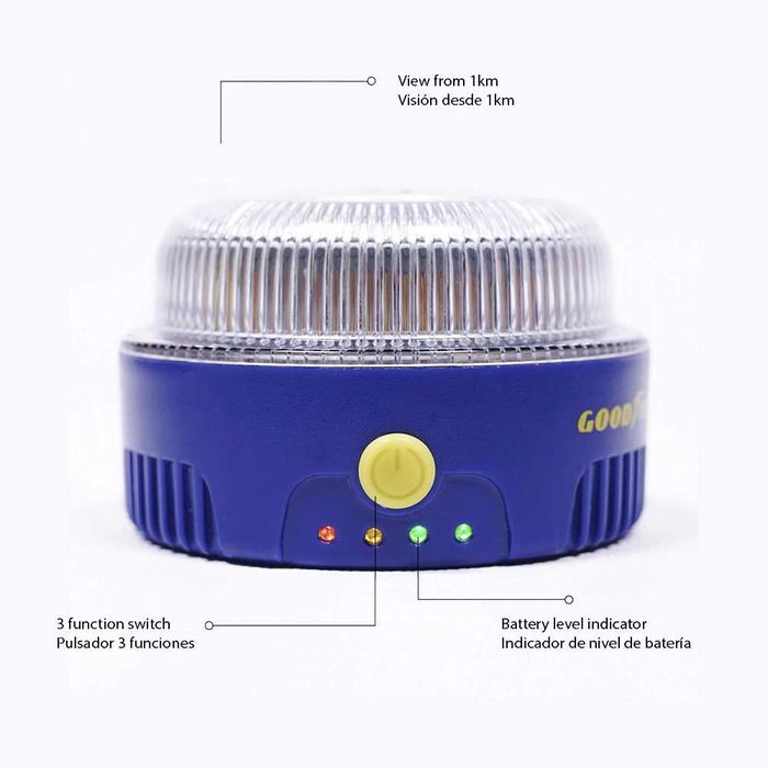 Luz Emergência Acidente/Avaria V-16 Goodyear